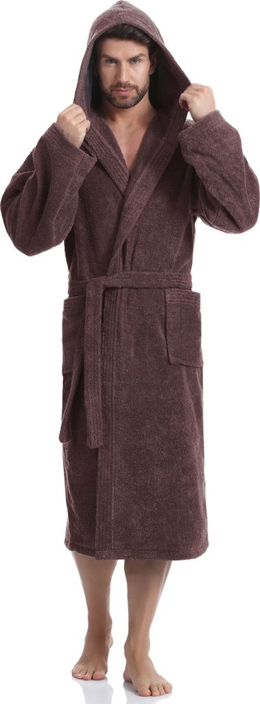 Ladeheid Herren Frottee Bademantel aus 100% Baumwolle Produktbild 2