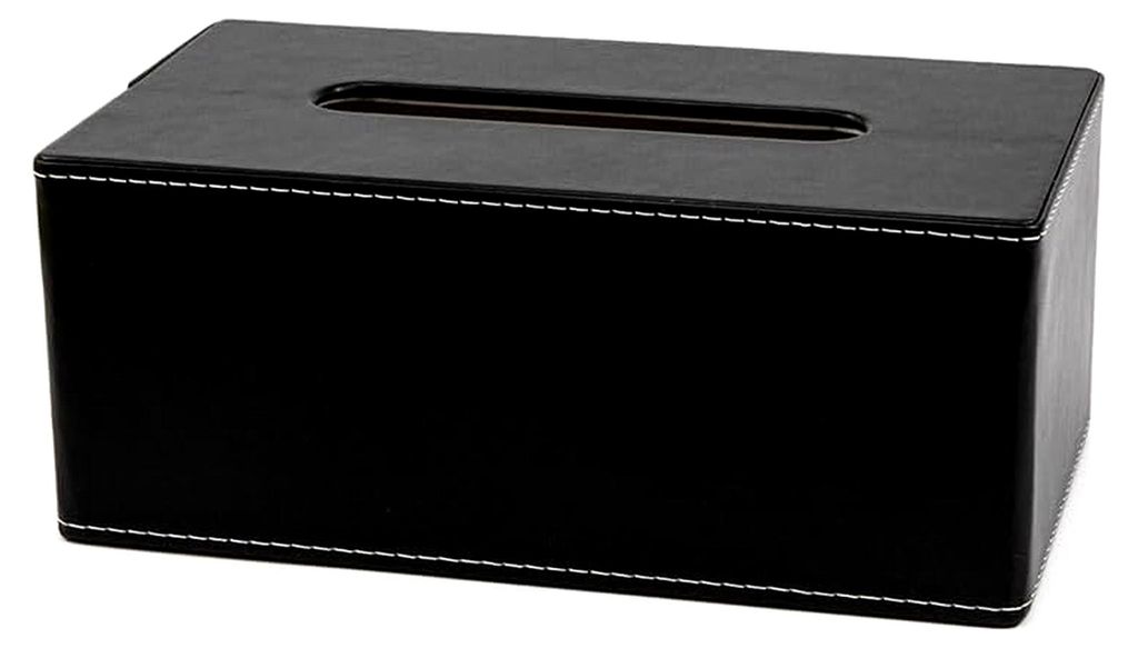 Kosmetiktücherbox, 25,5 x 14,2 x 10,5 cm, Kunstleder, rechteckige Halterung für Taschentücher, Abdeckung für Kleenex-Servietten, geeignet für ...