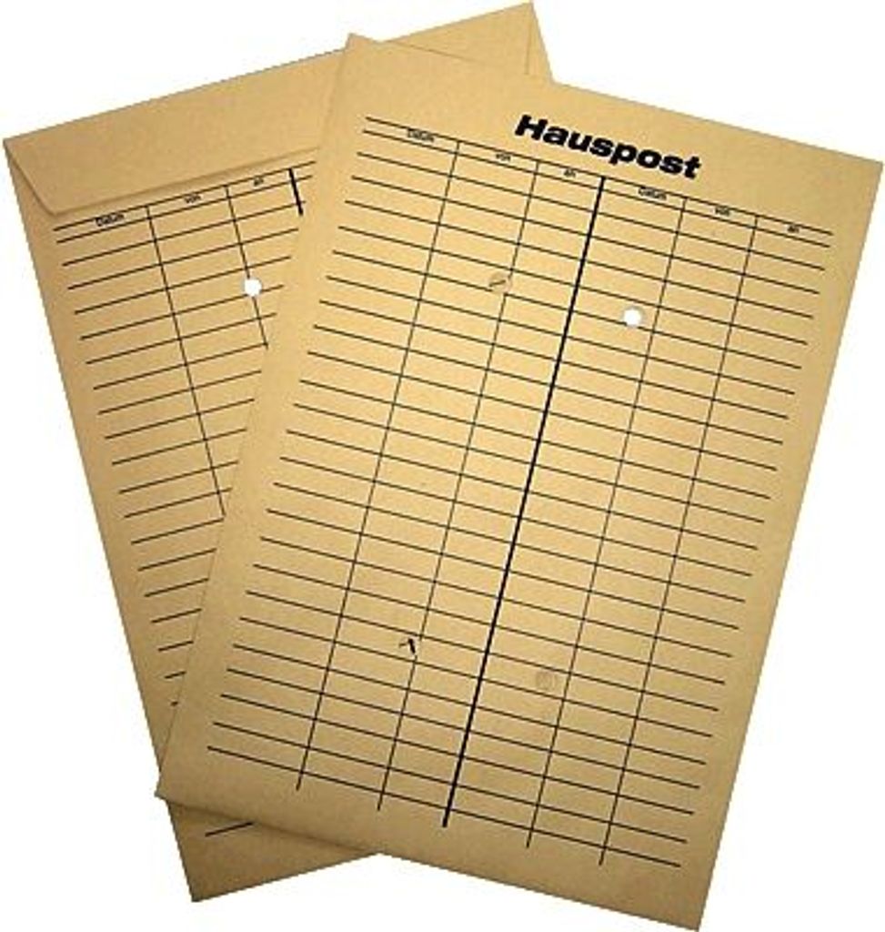 Hausposttaschen 022167 braun VE250 (392047)