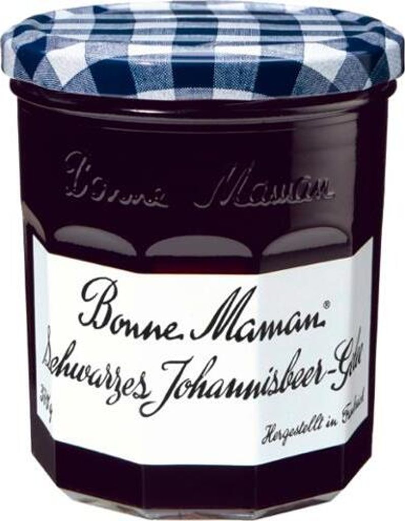 Bonne Maman Schwarzes Johannisbeer Gelee aus frischen Beeren 370g