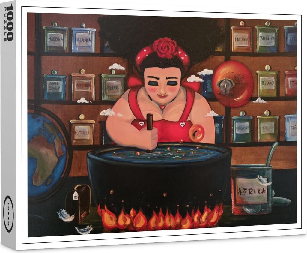 raxxa Premium-Puzzle "Hausgemacht a.d.R. WeibsBild", 1000 Teile