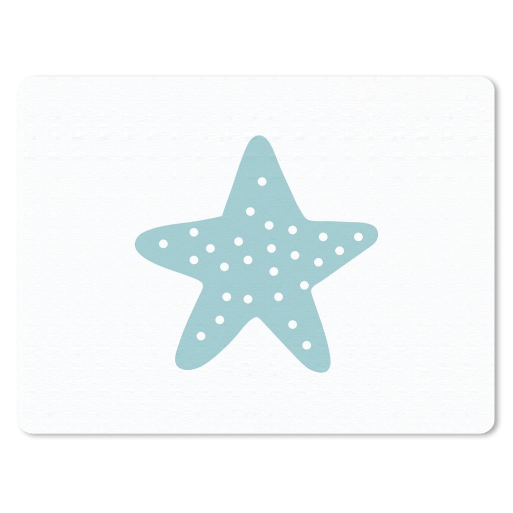 MuchoWow Mauspad Mousepad Stern - Punkte - Pastell - Mädchen - Jungen - Kinder 23x19 cm - Mousepads - Maus Mat - Pad - Mausunterlage - Schreibti...