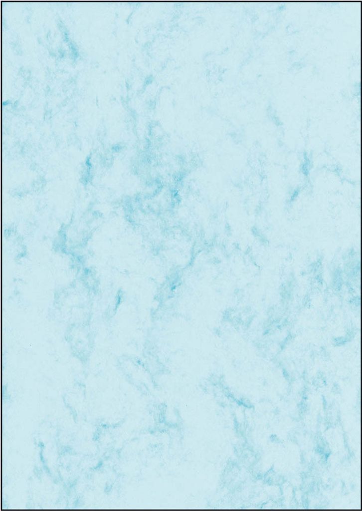 SIGEL DP551 Marmor-Papier, blau, A4, 200 g/m², 50 Blatt