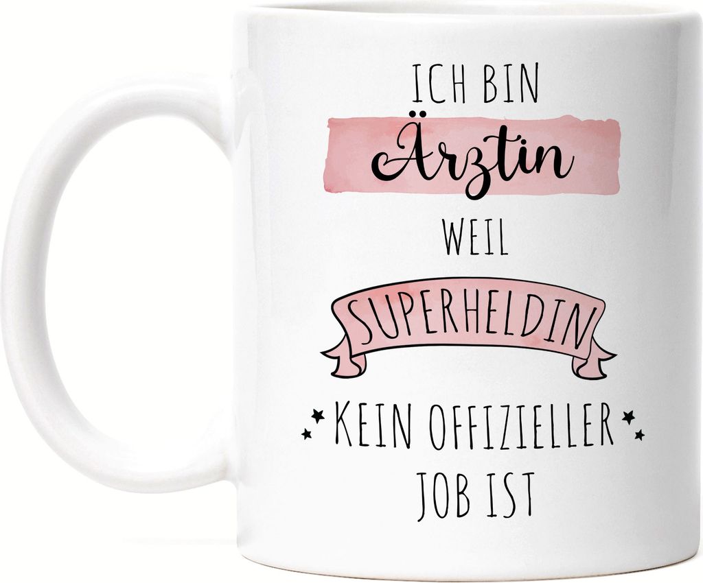 Ich Bin Ärztin Weil Superheldin Kein Anerkannter Job Ist Tasse Geschenk Danke Sagen