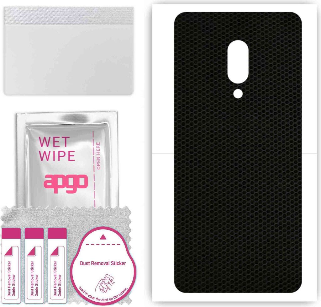 apgo Rückseite Schutzfolie, Skin, kompatibel mit Sharp Aquos Zero 2, Hinten Displayschutzfolie aus Vinylfolie, kratzfest, einfache Montage - Matrix