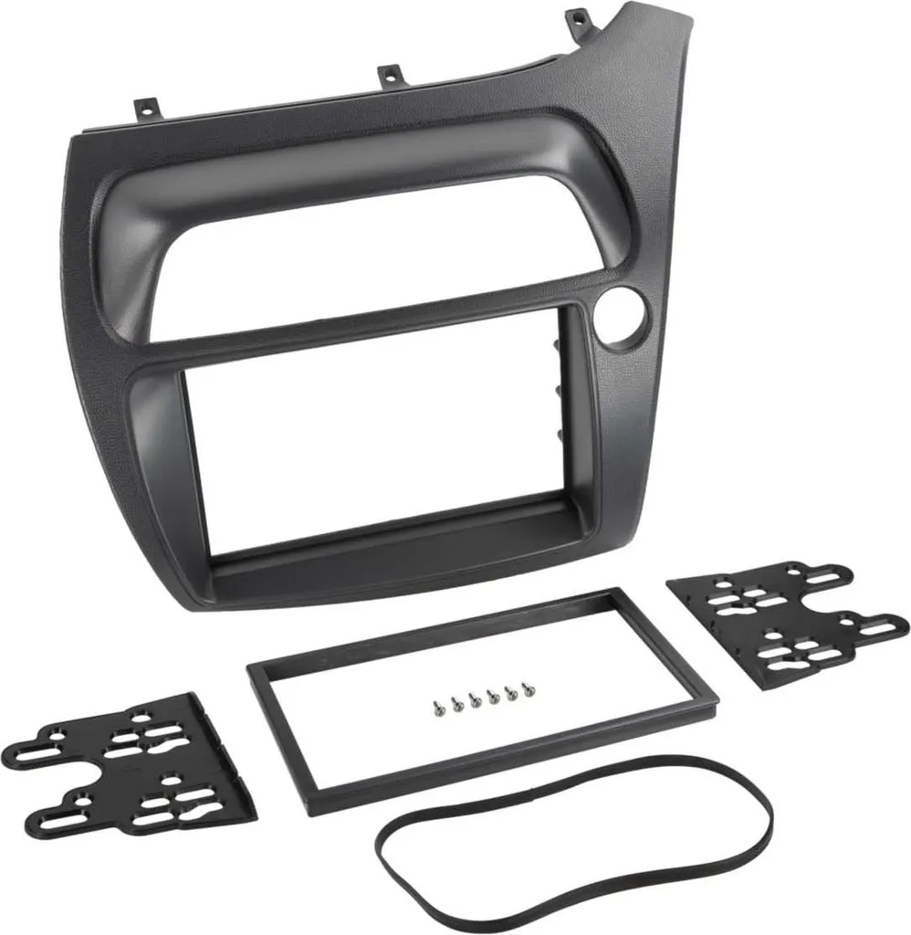 Cadre de montage autoradio 2-DIN Honda Civic 09/2005-12/2011 noir pour RHD