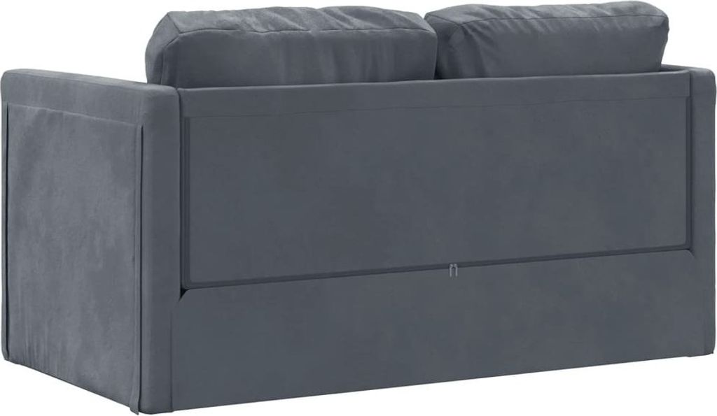 vidaXL Bodensofa mit Schlaffunktion Dunkelgrau 122x204x55 Produktbild 1