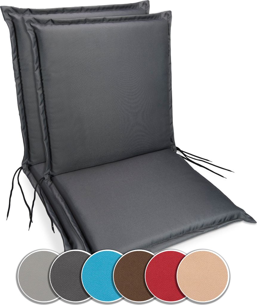 sunnypillow 2er Set Gartenstuhlauflagen  100 x 50  extra Produktbild 