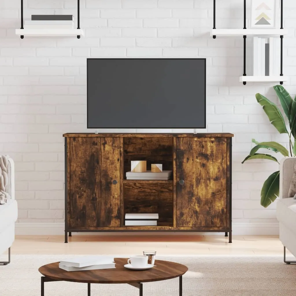 Mobile Porta TV vidaXL Rovere Fumé 100cm | Design Minimal Living Moderno