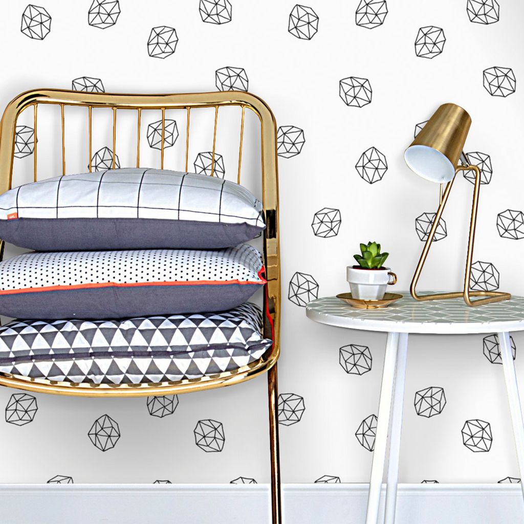 Coloray Fototapete 104x70 cm Vlies-Fototapete - Geometrische Polygone.