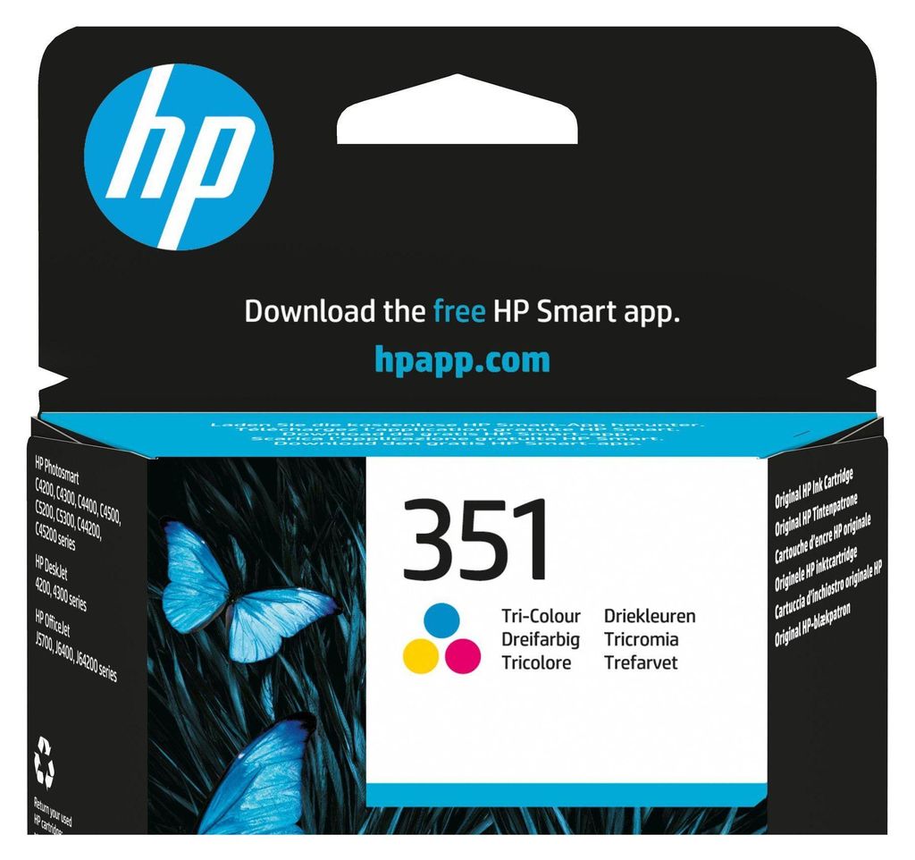 HP 351      Dreifarbig          Tintenpatrone 3,5ml Immagine del prodotto 