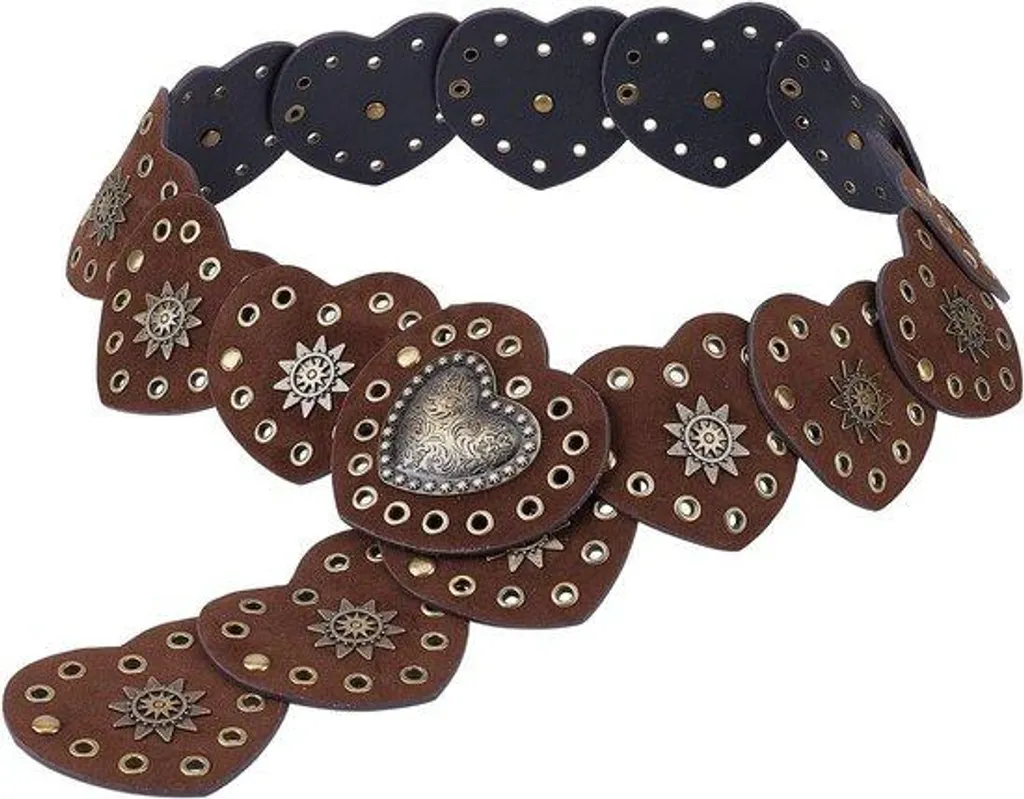Accessoire Mode Femme : Ceinture Western Cuir Perforé Boucle Ronde
