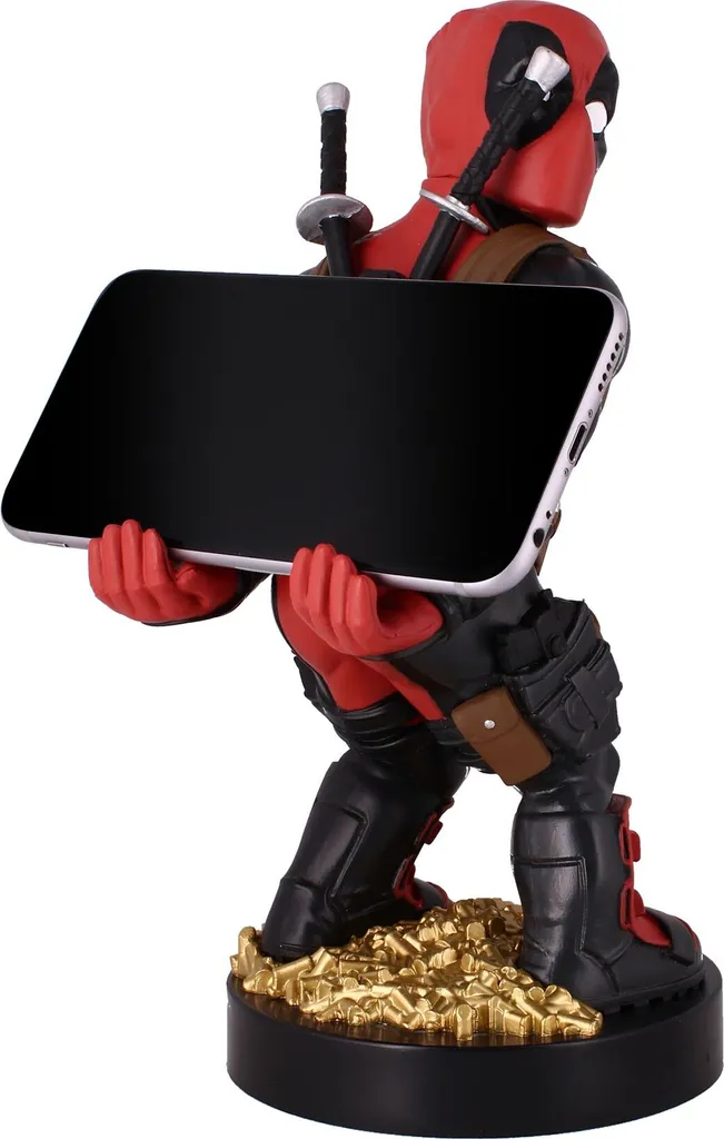 Support Deadpool 21cm Robuste avec Câble Micro-USB pour Gaming et Tech - 16