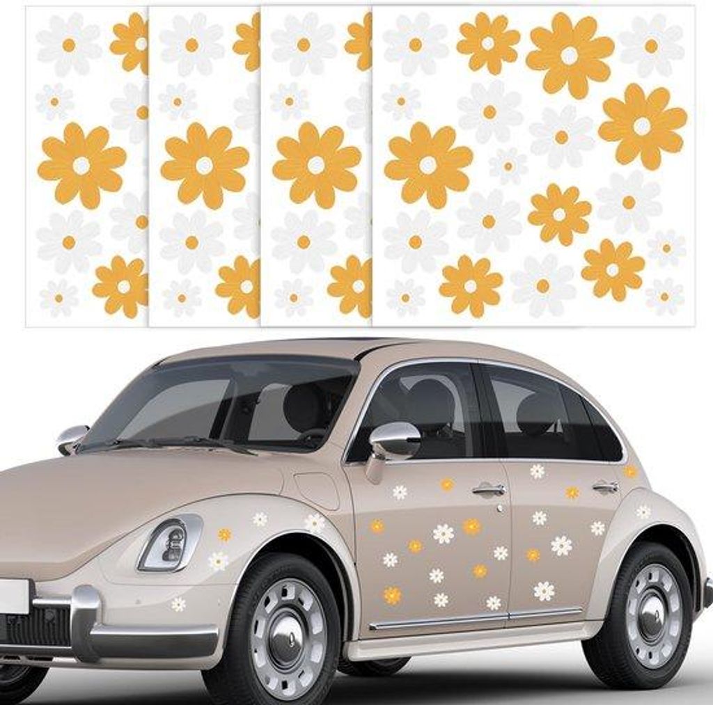Autostickers für Auto - Blumen-Design - wasserdichtes PVC