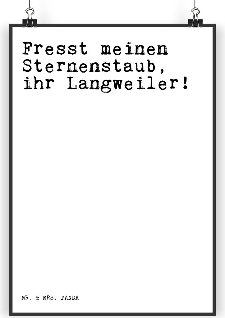 Mr. & Mrs. Panda Bild Fresst meinen Sternenstaub, ihr... Produktbild 