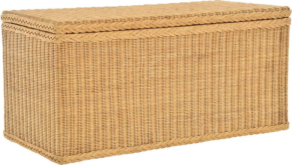 KRINES HOME Truhe / Wäschetruhe aus Rattan (Honig, MAX) Produktbild 