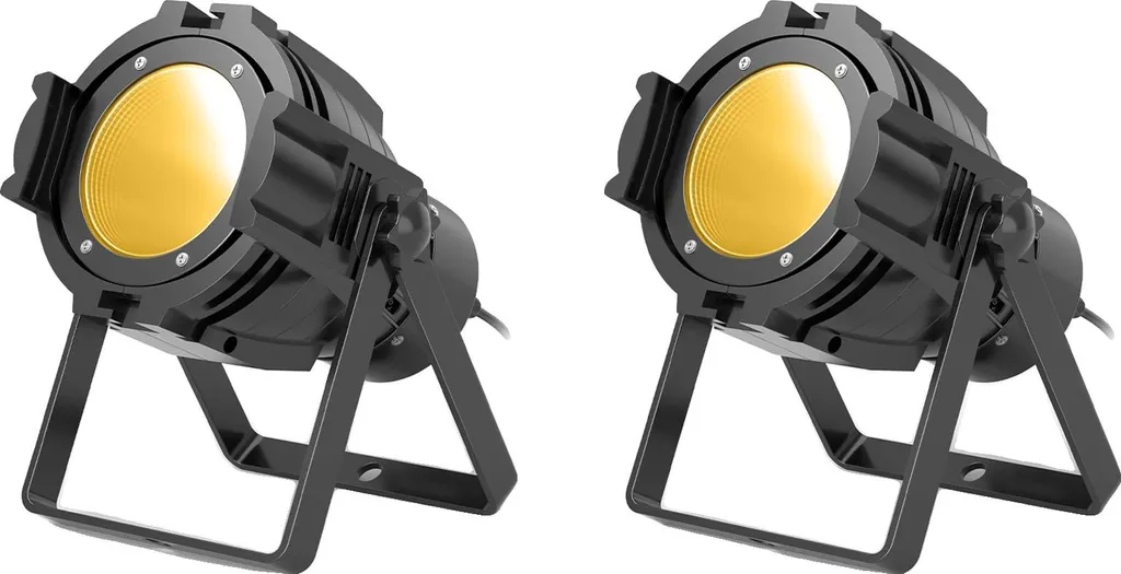 Projecteur DMX métallique robuste pour éclairage de scène, Lot de 2