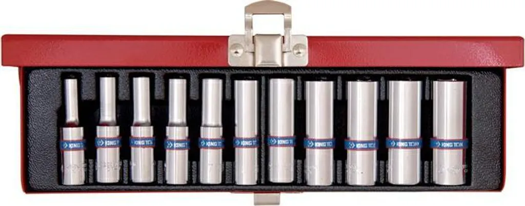Kit 11 Bussole Profonde King Tony 2511MR 1/4 pollice Metrico - Top Gamma