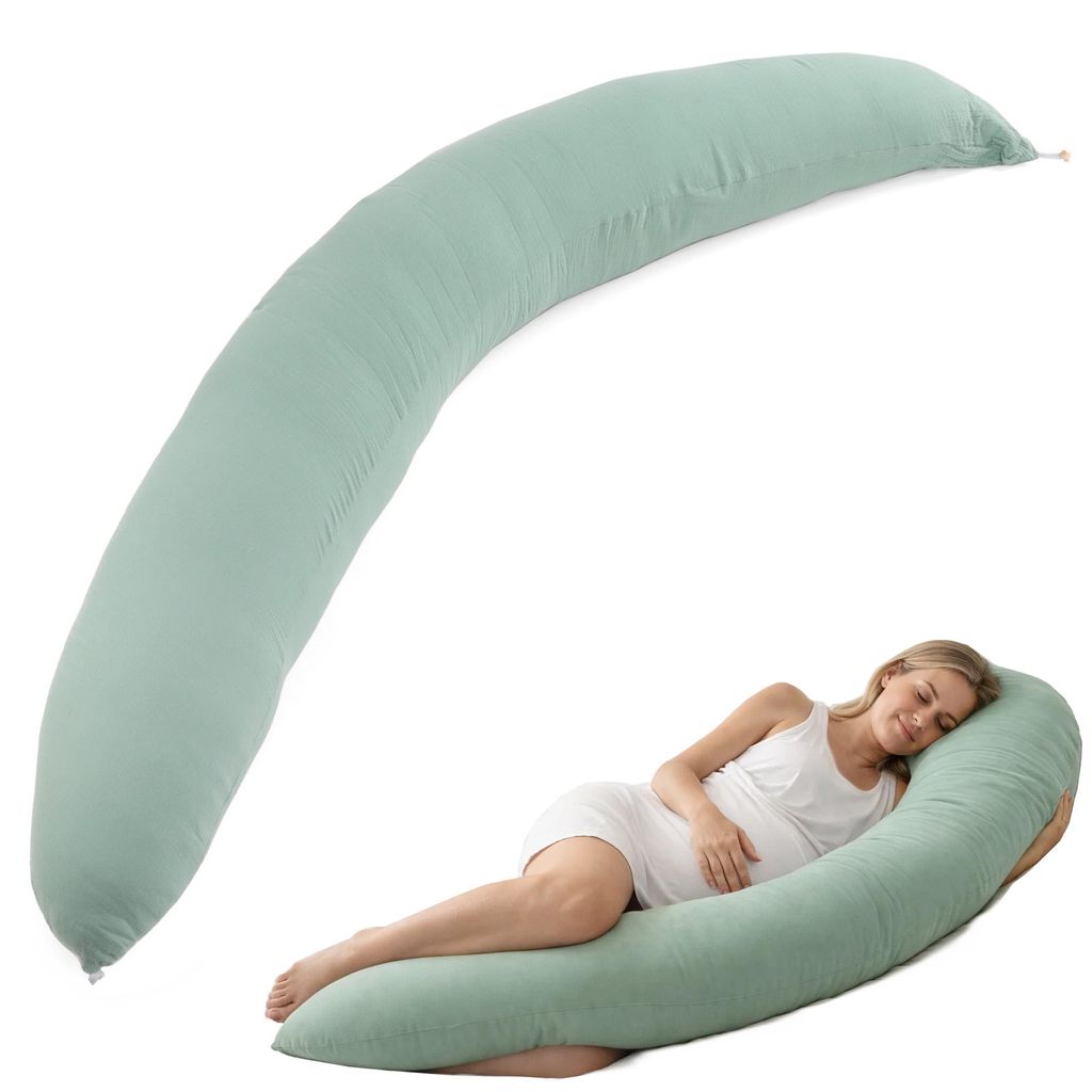 Seitenschläferkissen Stillkissen 190 cm x 32 cm XXL Produktbild 