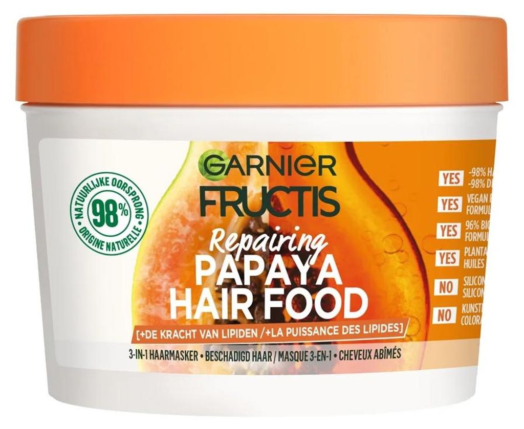 Fructis Hair Food 400 ml Haarmasker Papaya