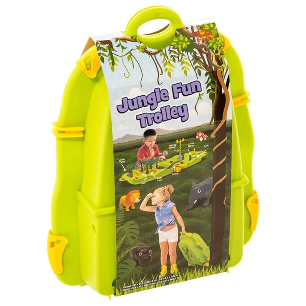 Table de Jeux d'Eau Jungle 66cm - Coffret Polypropylène pour Jardin - 8