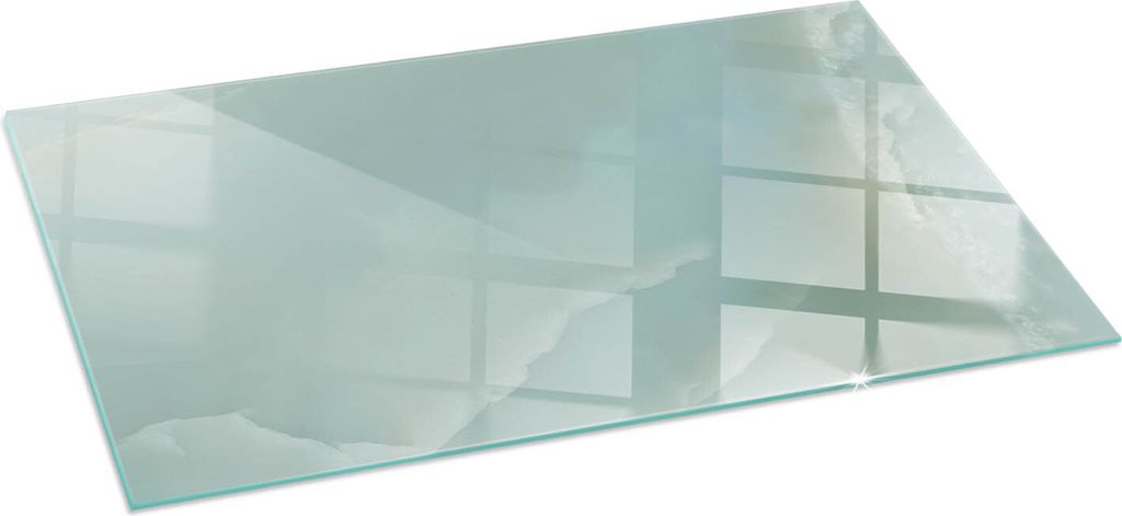 Zart marmoriertes Muster – Glasbodenplatte für – Kaminofen – Kaminplatte Glas – Schutzglas – Funkenschutzplatte –Glasbodenplatte Feuer...