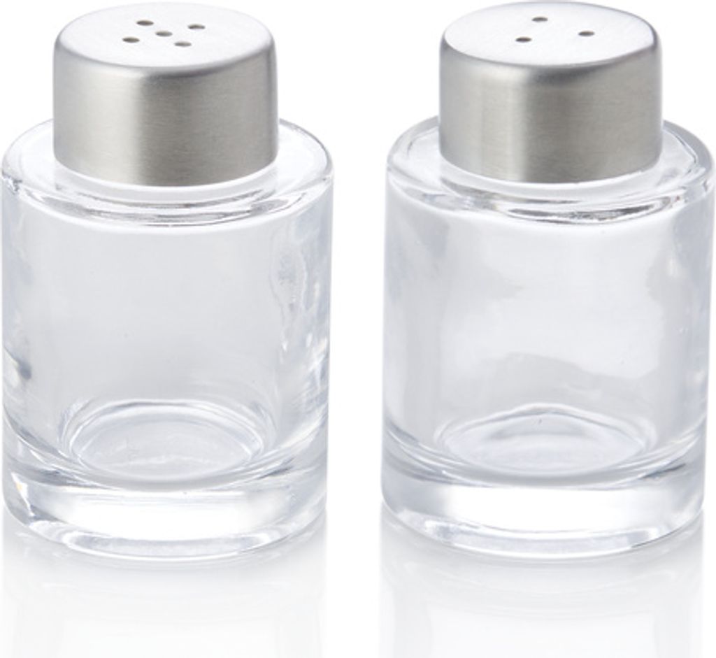 Mini Salz-/Pfefferstreuer Set, Ø 4 cm, Höhe 6 cm, Glas Produktbild 
