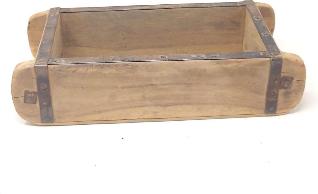 Ziegelform 31x15x10cm Holz/Metall CreaFlor Home