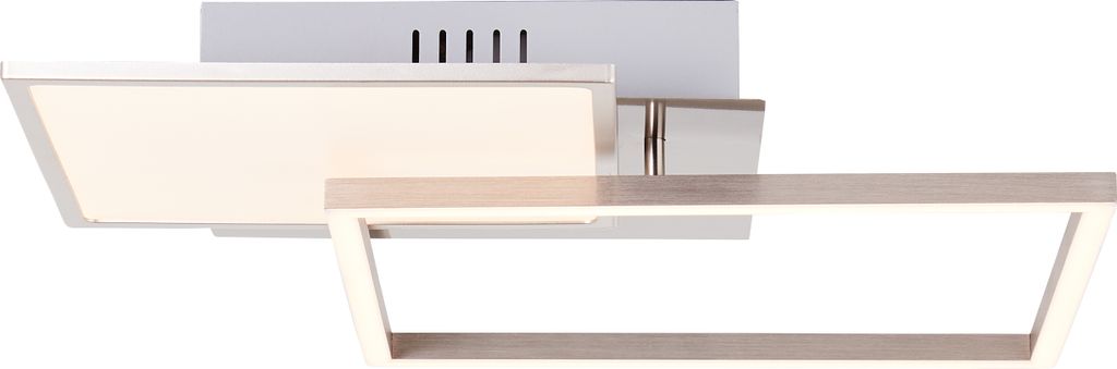 BRILLIANT Deckenleuchte 41x41cm Zelia silber IP20 20 Watt dimmbar LED integriert