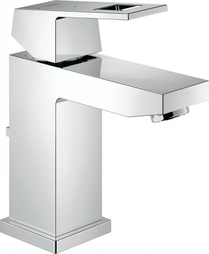 Grohe Einhand-Waschtischbatterie EUROCUBE DN 15 Zugstangen-Ablaufgarnitur 1 1/4" chrom