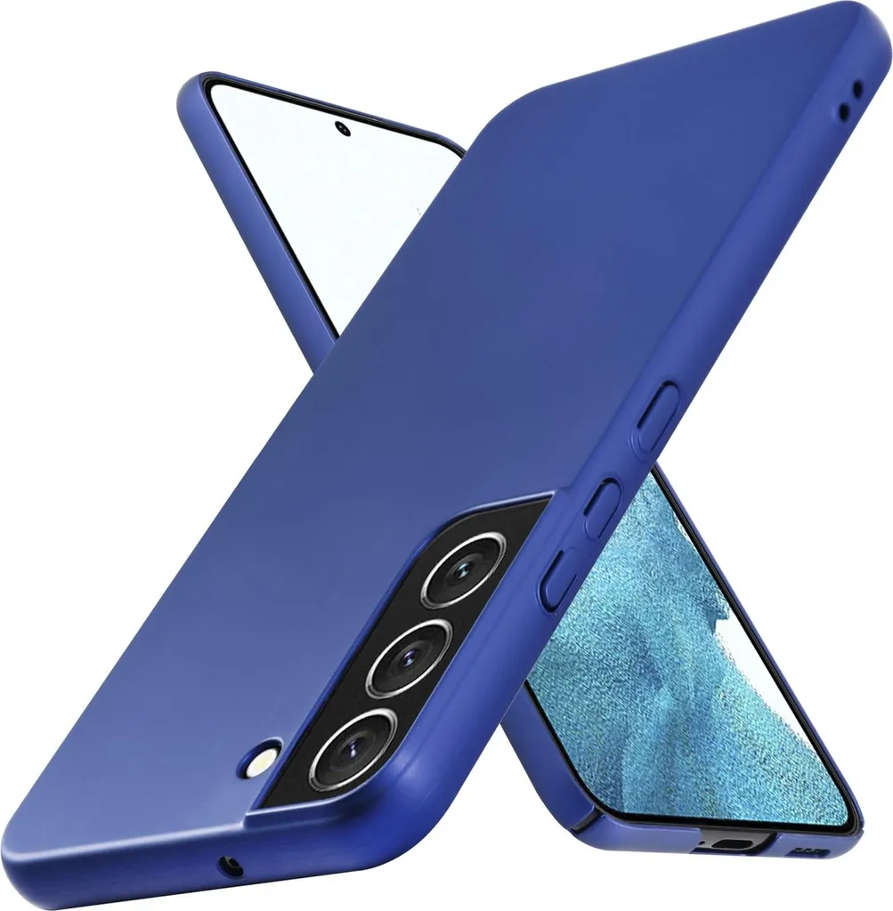 Custodia Samsung Galaxy S22 Cadorabo Blu - Cover Rigida Protettiva