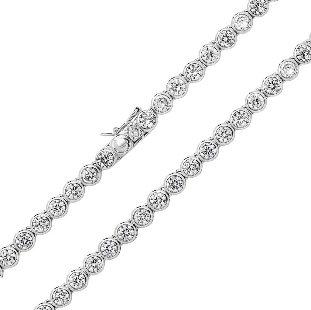 Chaine Argent 925 Femme 86cm - Maille Large 5mm Finition Luxe Argentée