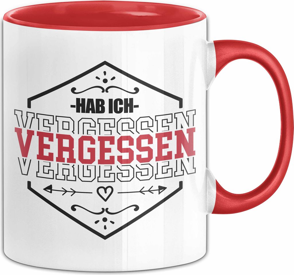 Ehemann Tasse Geschenk Hab Ich Vergessen Geschenk Von Ehefrau (Rot)