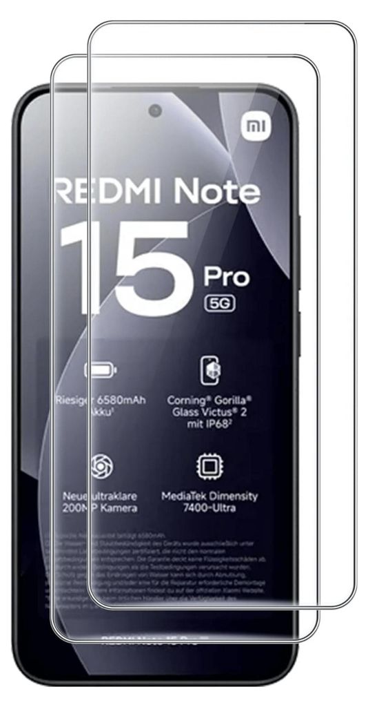 A smartphone screen protector is shown on top of a smartphone display.
