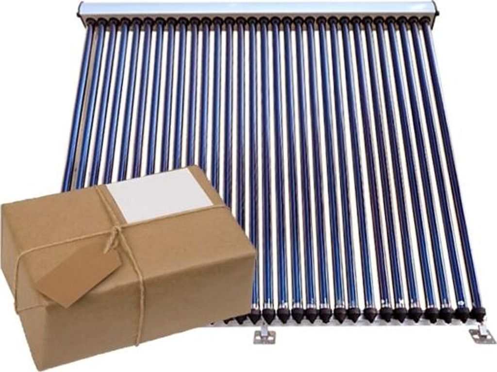 Vakuumröhrenkollektor Solarthermie Paket ETASunPro VRK20 Solarkollektor Solar : 15,50 m², 5 Kollektoren a 20 Röhren
