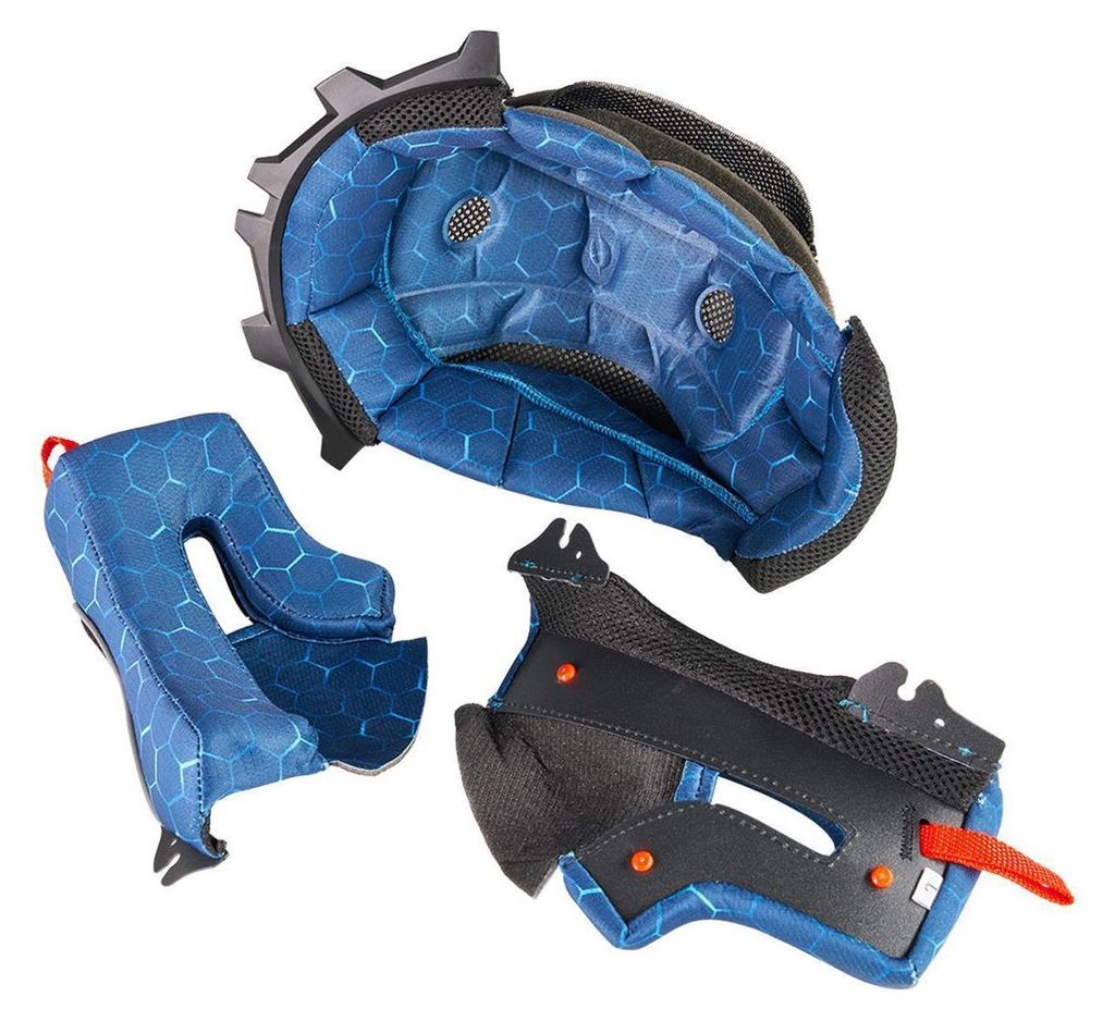 Kini Red Bull Helmpolster MX3 Kinder Helm blue L