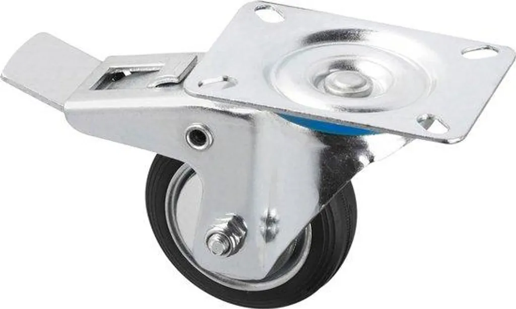 Roulette caoutchouc souple Ø 160 mm silencieuse forte charge 150 kg