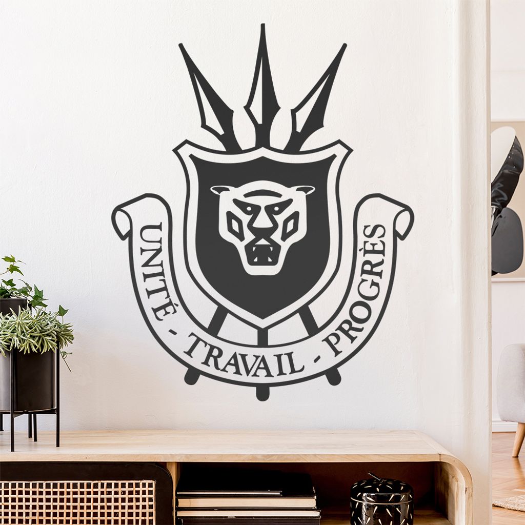 Burundi Wappen Wandtattoo Wandaufkleber Wall Sticker - Dekoration, Küche, Wohnzimmer, Schlafzimmer, Badezimmer