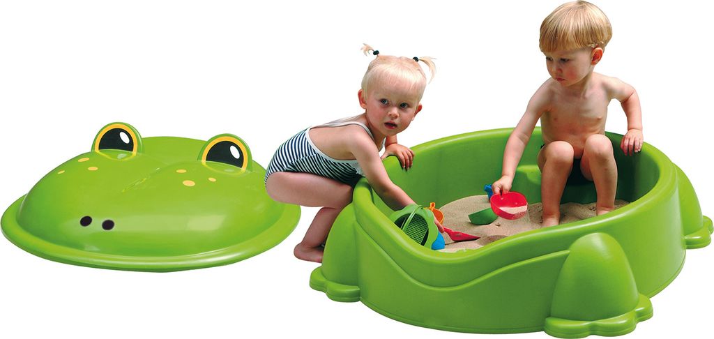 sandkasten Frosch 84 x 92 cm grün 2-teilig Produktbild 