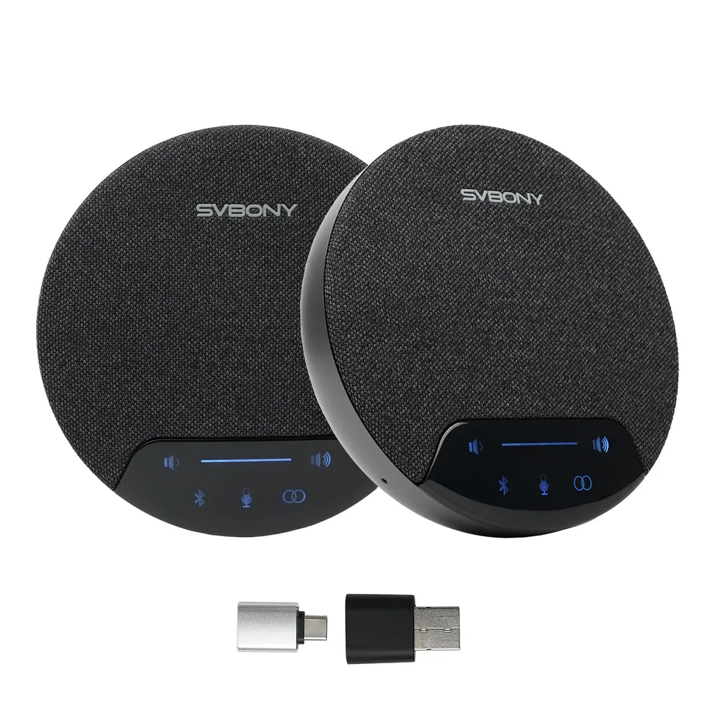 Microphone conférence sans fil 360° SVN O1 avec suppression de bruit IA