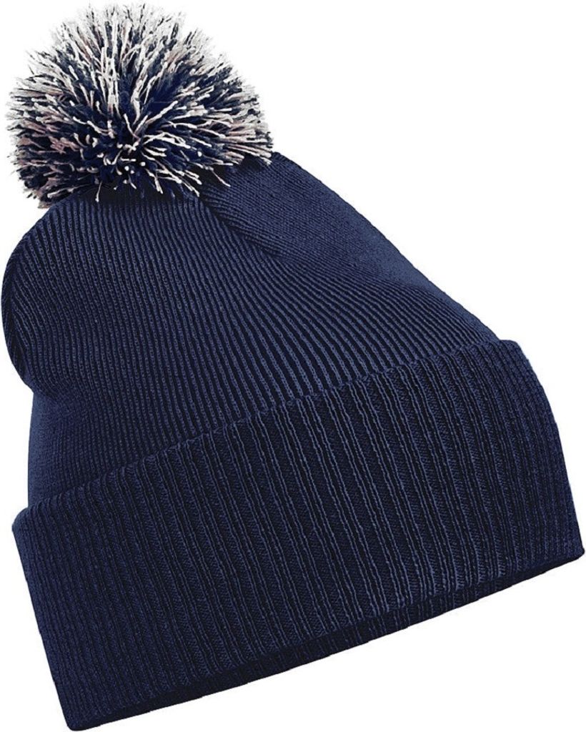 Beechfield - Mütze recyceltes Material PC4699 (Einheitsgröße) (Marineblau/Hellgrau)