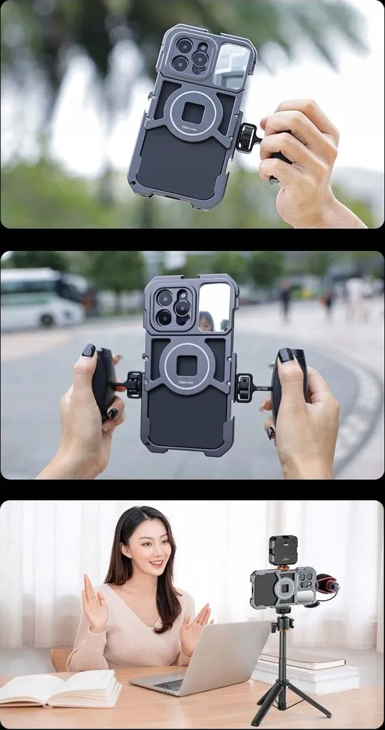 Cadre de tournage 3 ISO et 10 fixations 1/4 pour iPhone 14 PM - 3