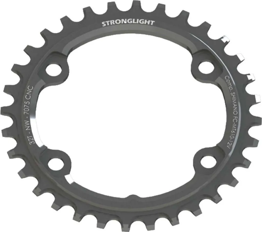 Plateau Mono VTT Stronglight 1x12 compatible Shimano SLX 30T 96mm BCD
