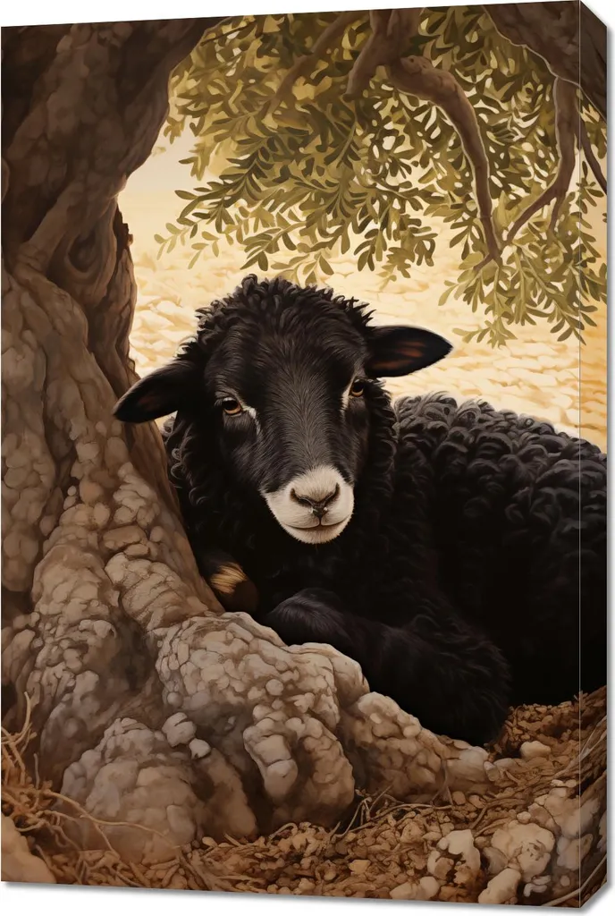 Quadro 60x90 cm Calma nell'Oscurità - Arte Moderna per Camera da Letto