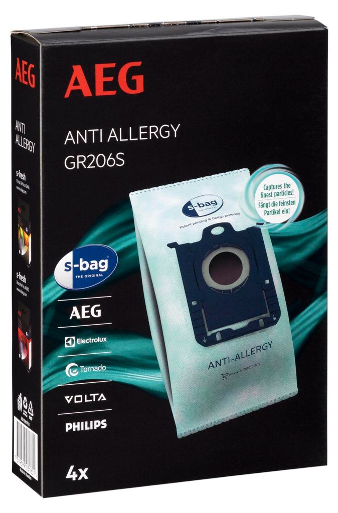AEG Zubehör GR206S s-bag®  Hygiene Anti-Allergy Produktbild 