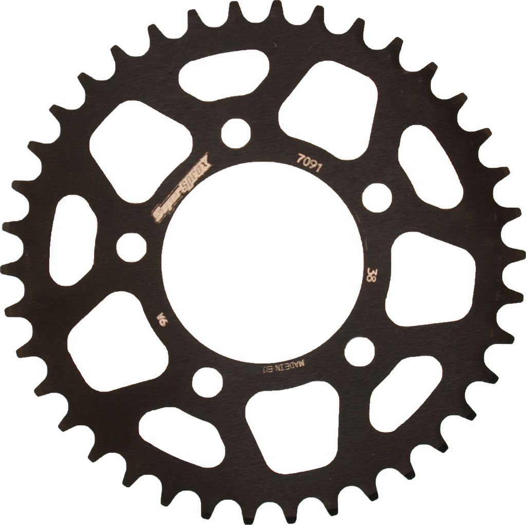 Supersprox Alu-Kettenrad 520 - 38Z (schwarz) RAL-7091:38-BLK|ID 76,0 LK 100,0 5-Loch