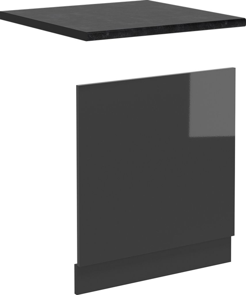 Frontblende Vicco R-Line Anthrazit Hochglanz 60 cm , AP Anthrazit, Model 54167