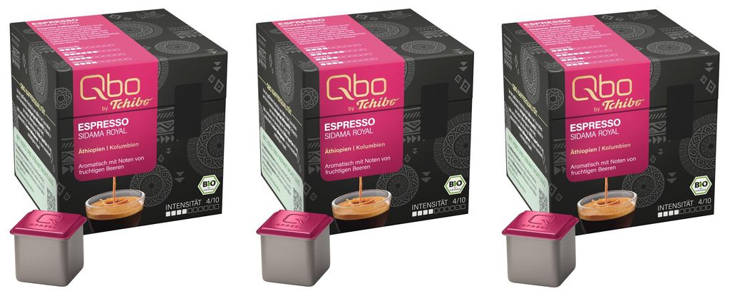 Tchibo Qbo Espresso Sidama Royal Premium Kaffeekapseln, 81 Produktbild 