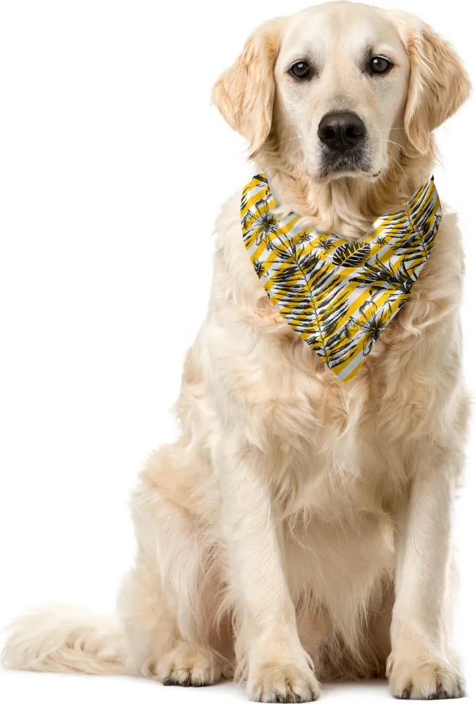 Bandana ABAKUHAUS 55x55 Tropicale: Tessuto Premium Lavabile Pet