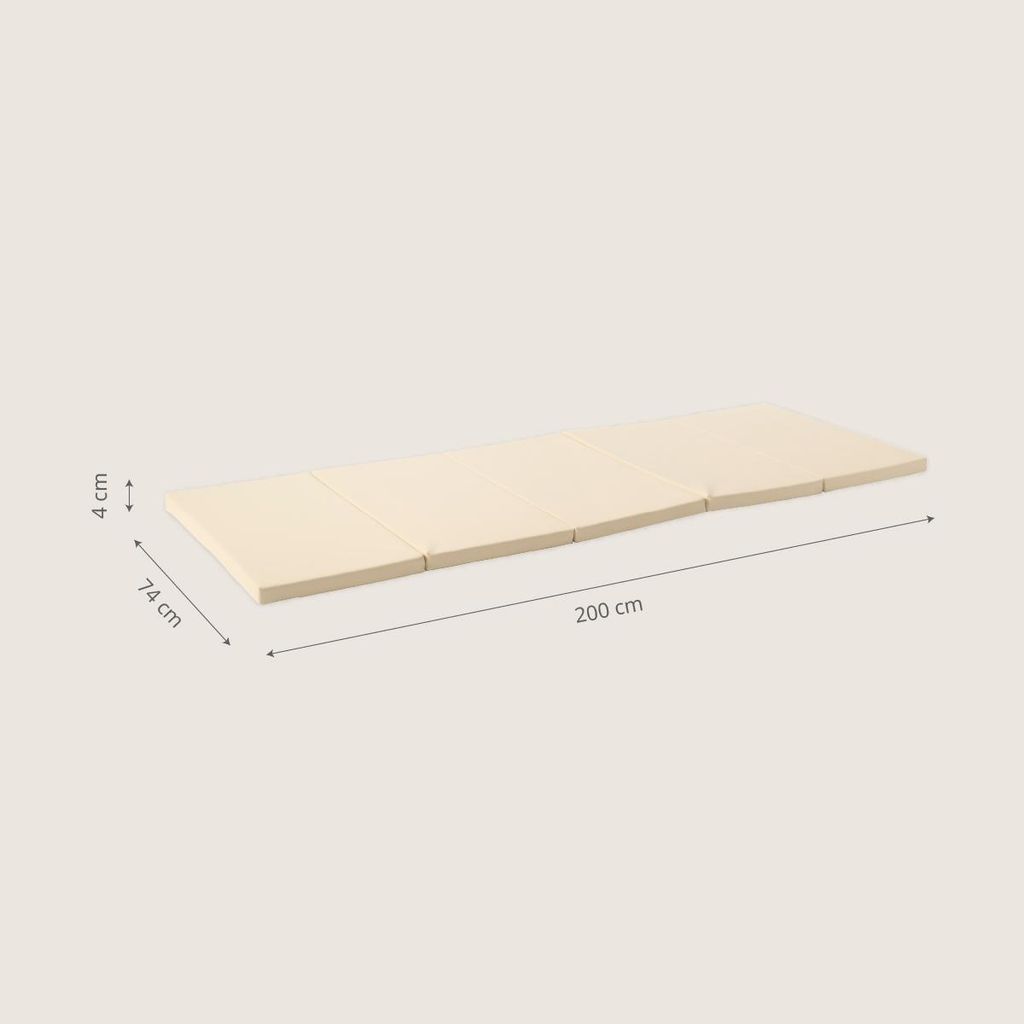 Baby Spielmatte - 200 cm faltbar - Beige Produktbild 
